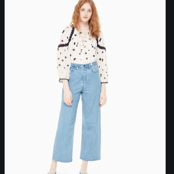 kate spade Mini Dee Dot Billie Top blouse S nwot - Picture 4 of 8